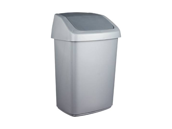 Curver Abfalleimer Swing Anthrazit 37.3 × 19.8 × 24.6 cm 10 l