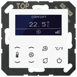Jung TRDA5248WW KNX Raumtemperaturregler Fan Coil, Serie AS/A, alpinweiß TRD A 5248 WW