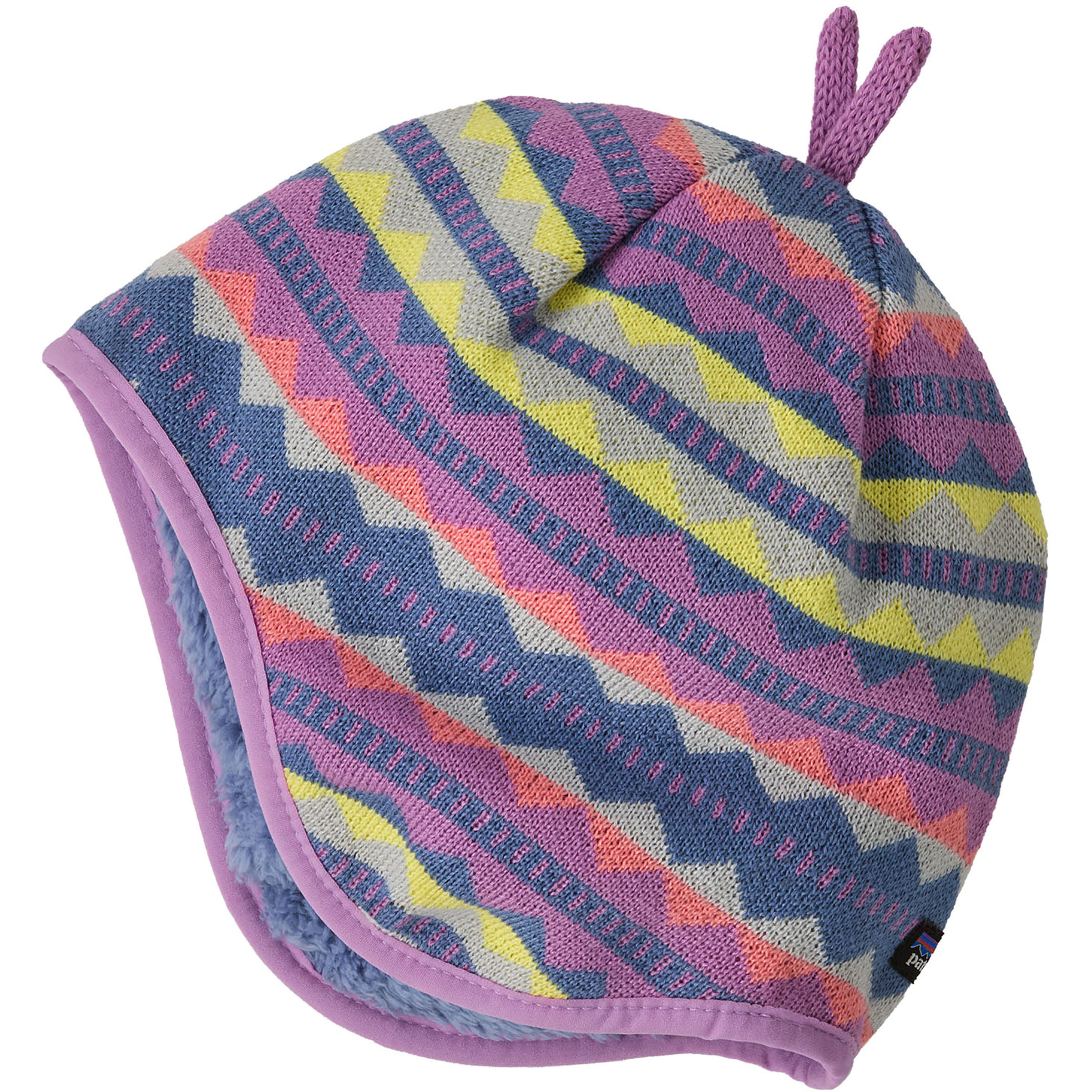Patagonia Baby Reversible Kinder Mützen & Beanies lila Größe 44 Lifestyle Atmungsaktiv