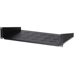 Ds-It 2 HE Fachboden für Wandschränke mit einer Tiefe von 450mm, Serverschrank Zubehör, Schwarz