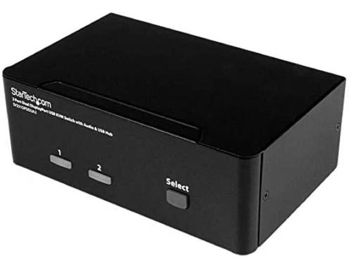Startech.com Switch Kvm Displayport Double Affichage À 2 Ports - 4k 60 Hz