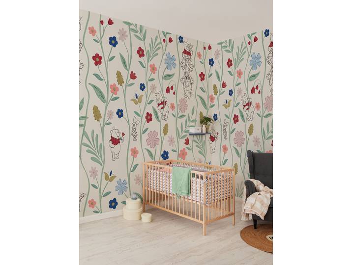 Vliestapete KOMAR Disney Winnie the Pooh Blossom Friends , bunt, B:212m H:250m, Vlies, Tapeten, Vliestapete, Rolle mit 212 x 250 cm