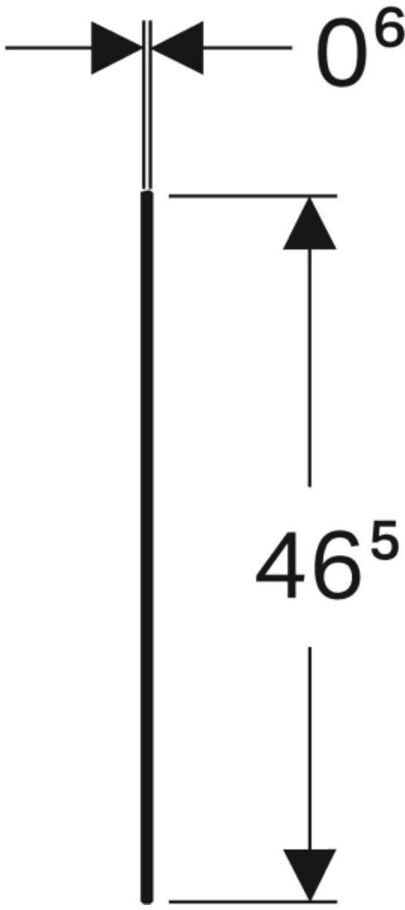 Geberit Abdeckung One f Seitenschr. + Seitenelement, weiß/Glas (505082001)