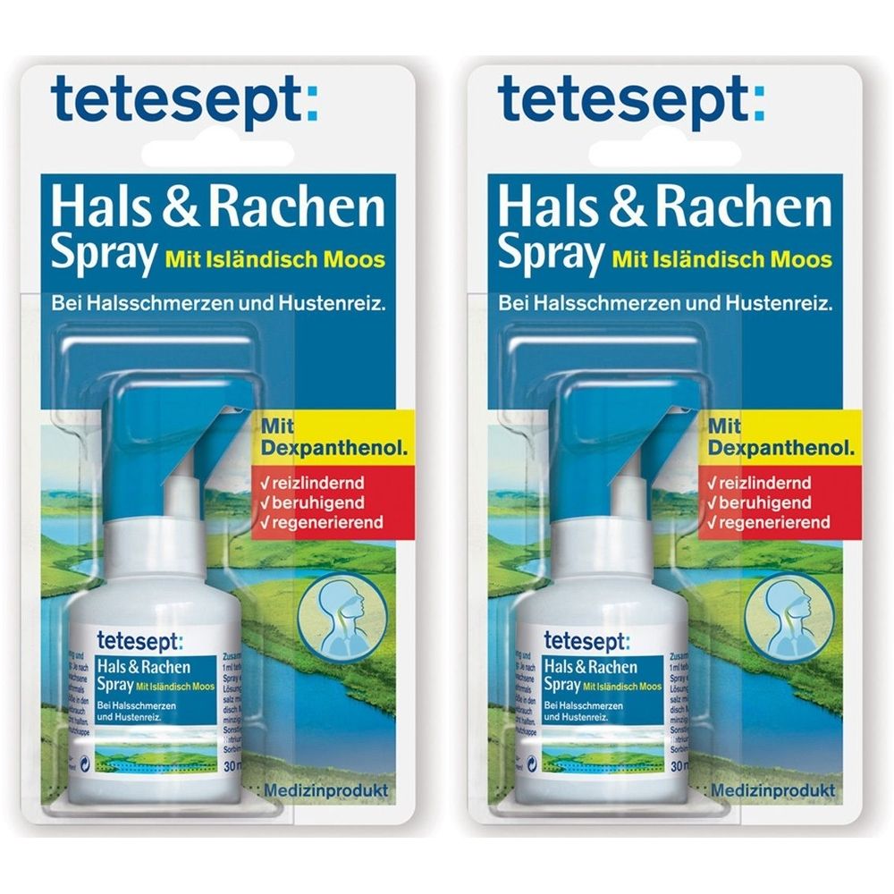 Tetesept Hals & Rachen Spray 2x 2x30 ml