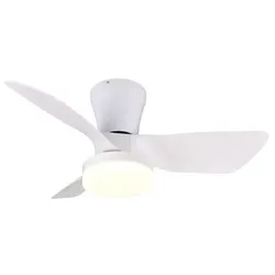 Reality Leuchten Deckenventilator Randers Kunststoff Weiß