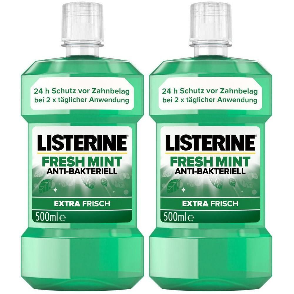 Listerine Fresh Mint x2 2x500 ml Lösung