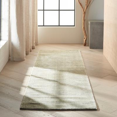 Calvin Klein Home Maya Modern Vintage Grey Beige Area Rug