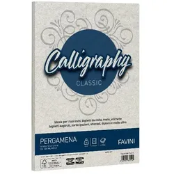 Favini, Grusskarte + Briefpapier, Cartotecnica A694084 Packung mit 50 Pergamentblättern (50 Stk.)