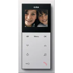 Gira 1239112 Wohnungsstation Video AP Plus Flächenschalter Reinweiß
