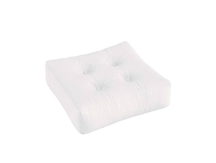 Pouf KARUP DESIGN More Pouf out™, Sitzhocker, Bodenkissen, Chillkissen, Relaxkissen , weiss (weiß), B:70cm H:22cm T:70cm, Acryl, Poufs, Pouf, Outdoor geeignet, Schmutz- und Wasserabweisend, Made in Europe