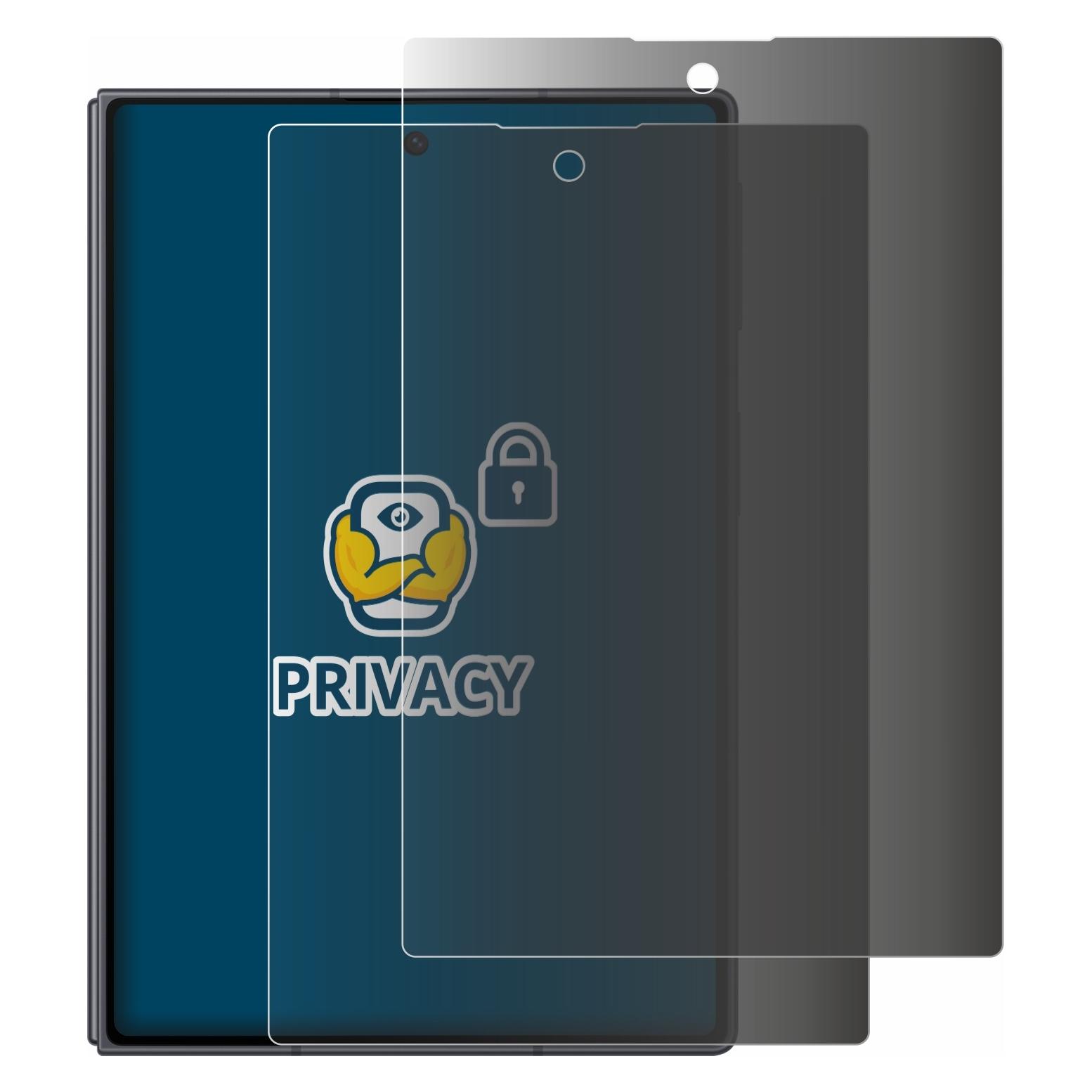 Brotect Sichtschutzfolie für Samsung Galaxy Z Fold 8 Anti-Spy Privacy Folie Blaulicht-Schutz (2 Stk., Samsung Galaxy Z Fold8) (4364246)