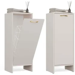 Badezimmerschrank NINA 1K KASCHMIR 1 Wäschekorb Regal Hochschrank fürs Badezimmer