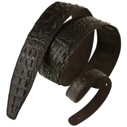 Bourbon Strap Guitar Alligator Brown - Gitarrengurt