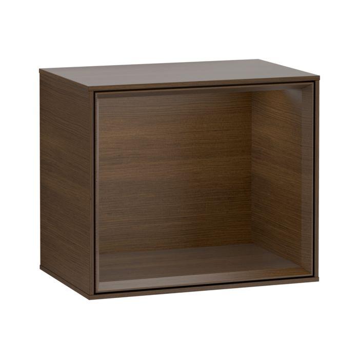 Villeroy und Boch Finion Regalmodul F590GNGN 41,8x35,6x27cm, Ladestation, Regal Walnut Veneer, Walnut veneer