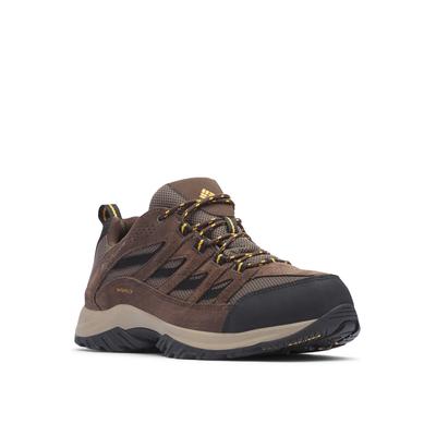 Wanderschuh COLUMBIA "CRESTWOOD™ WATERPROOF", Herren, Gr. 43, braun (mud, squash), Synthetik, Schuhe Wanderschuh, wasserdicht