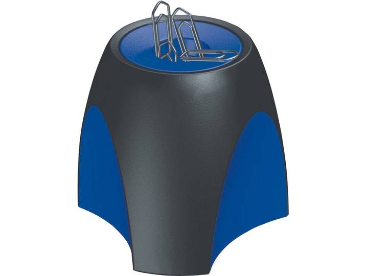 HAN Tischaufsatz Klammerspender Delta schwarz/blau (10 Stück)