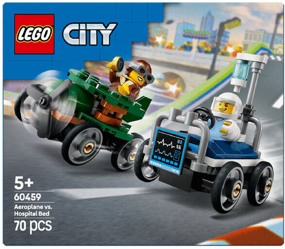 Lego CARRO VS AERO HOSPITAL 60459