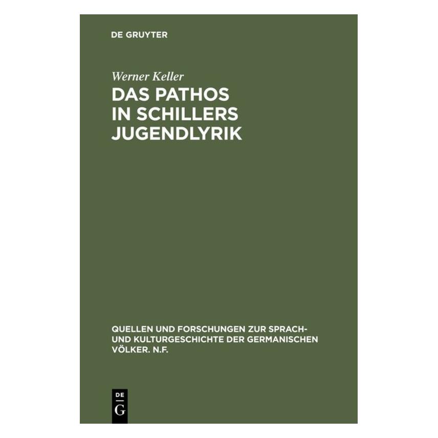 De Gruyter Keller:Das Pathos in Schillers Jugendly (Deutsch, Hardcover, Werner Keller) (67759474)
