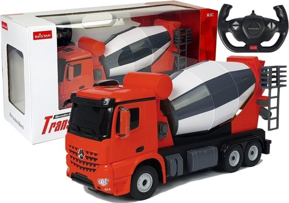 Autoradio Mercedes-Benz Arocs Rastar 1:14 Rood
