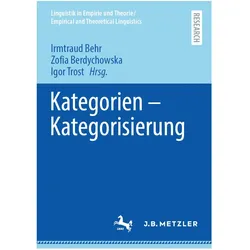 Kategorien – Kategorisierung, Fachbücher von Igor Trost, Irmtraud Behr, Zofia Berdychowska