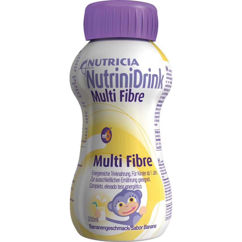 Nutrinidrink MultiFibre Bananengeschmack 200 ml Flüssigkeit