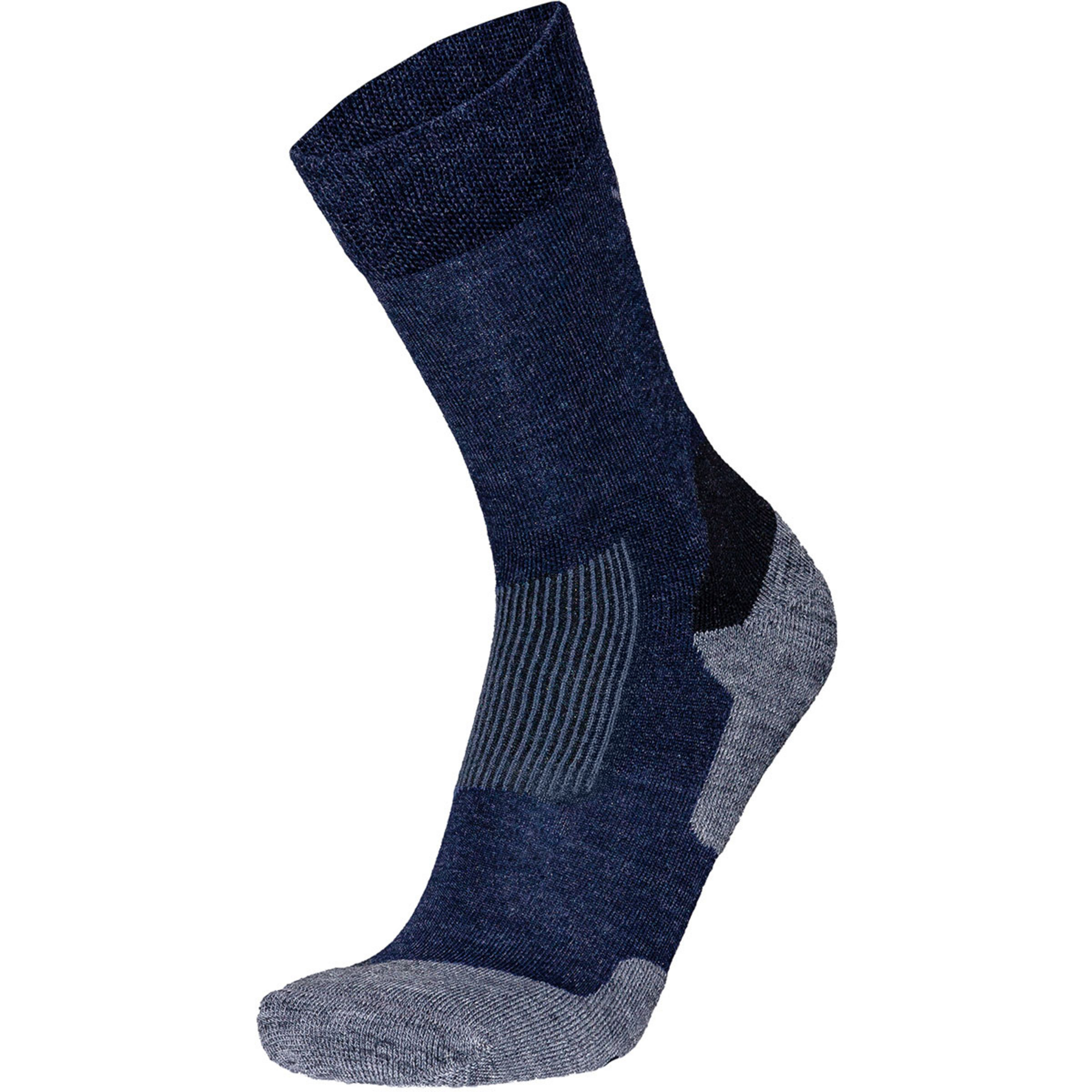 Wapiti Trek S02 All Seasons Wandersocken blau Größe 36 Camping Atmungsaktiv Merinowolle