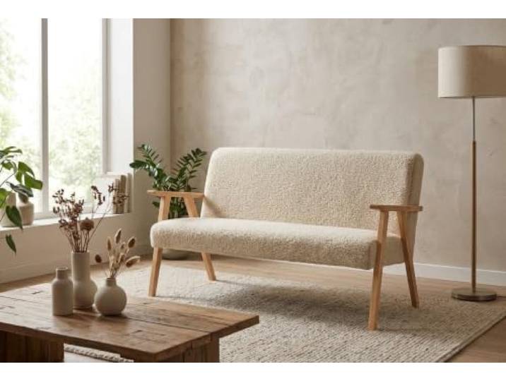 Family Meble Sofa Soler Hunter, 2-Sitzer – Beige – 10