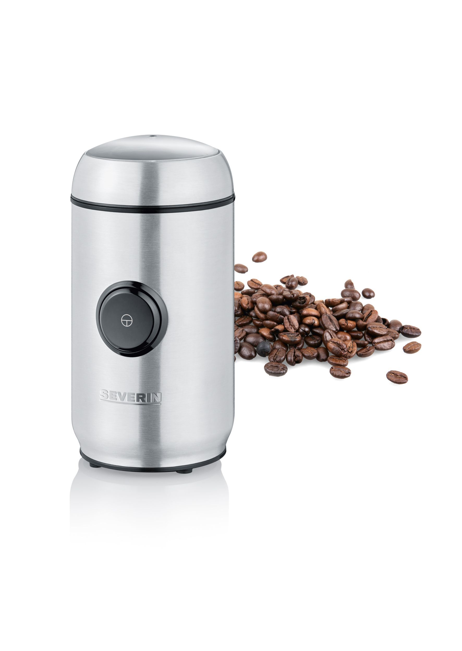 Severin KM3879 Kaffeemühle für 50 g 150 W (Schwarz, Edelstahl) KM 3879