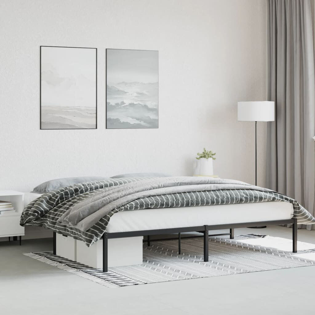White Noise Akenside Bed Black 200 x 200cm