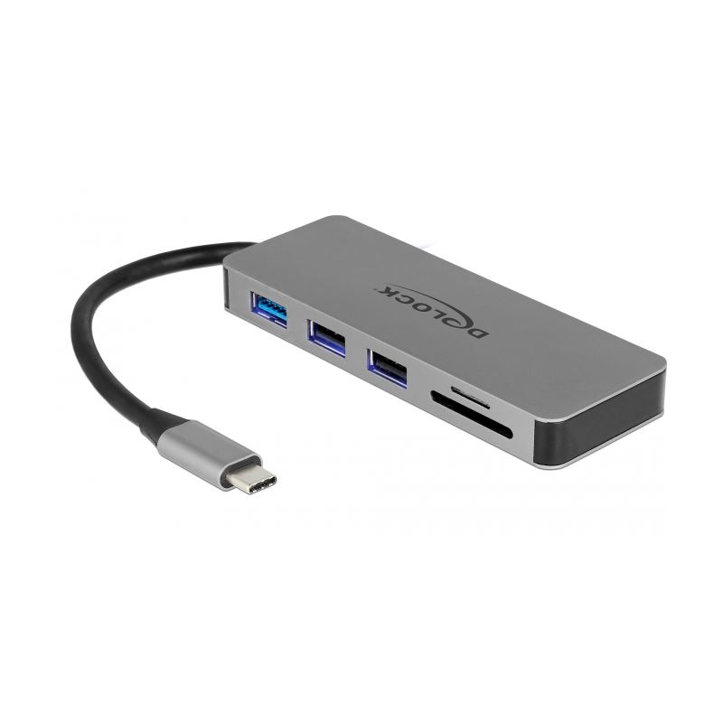 Delock USB Type-CÖ Dockingstation für Mobilgeräte 4K - HDMI / Hub / SD / PD 2.0