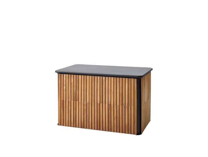 Cane-line Combine Kissenbox Teak, Lava Grey, klein