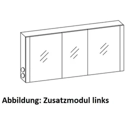 Artiqua LED-Spiegelschrank, Stahlgrau, 071-SET-3-15-ZU-88 071-SET-3-15-ZU-88