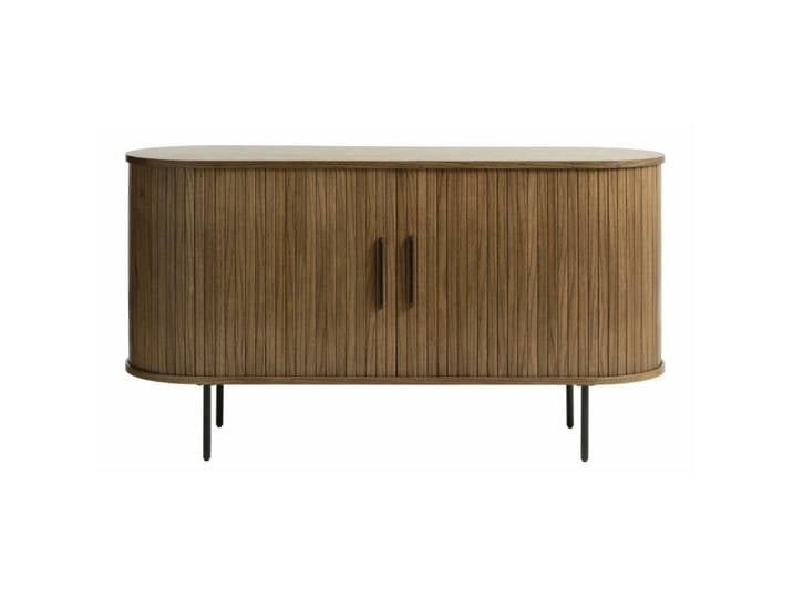 Kommode Gativel 140x76 cm Lamellen gebrannter Eichenholzton