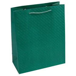 Geschenktasche Holly 23 cm Papier Grün M (Medium)