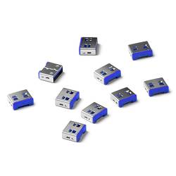 Smartkeeper USB-A Port Schloss UL03P1DB 10er Set Dunkelblau ohne Schlüssel UL03P1DB