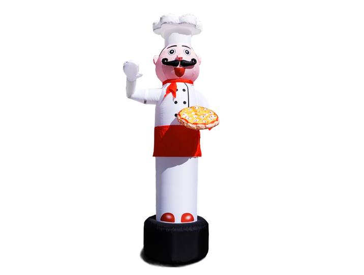Air Dancers Sky Tubeman Inflatables Cook, Promote Your Italian Pizza Restaurant, Chef Balloons, Publicité pour la bienvenue aux clients