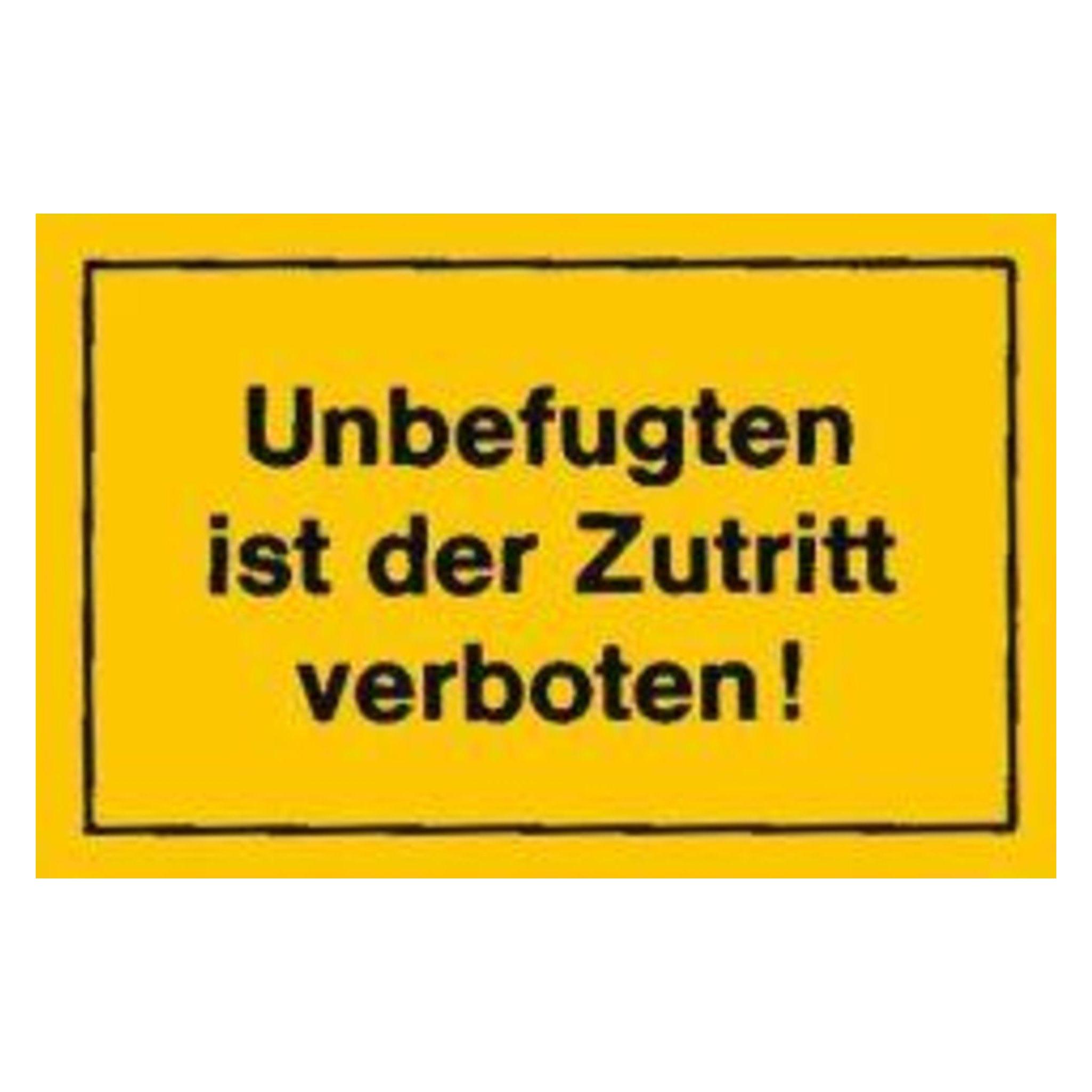Magni Verbotsschilder Unbefugten ist der Zutrit (4317784367967)