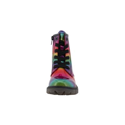 Winterstiefel TOM TAILOR "Tom Tailor Stiefel", Damen, Gr. 33, bunt (rainbow), Polyurethan, Schuhe Winterstiefel