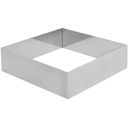 Schneider - Tortenring "Quadrat", Edelstahl, 180 x 180 x 50 mm