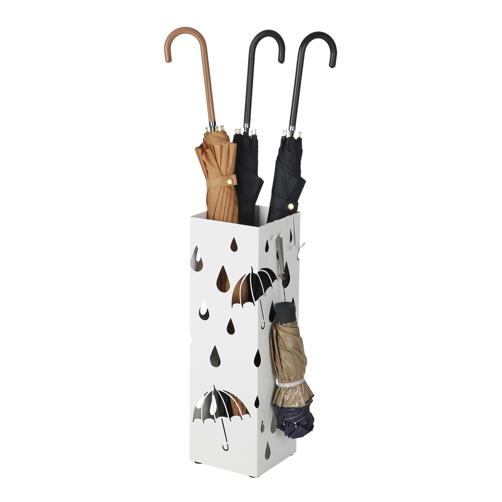 SONGMICS Reizender Schirmständer Weiß LUC49W