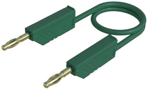 Hirschmann Test & Measurement MLN 25/2,5 GN Messleitung Lamellenstecker 4mm Lamellenstecker 4mm 25.00cm Grün 1St.