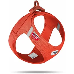Curli Geschirr Vest Air-Mesh 3XS, Sun Orange (3XS, Hund, Allgemein), Halsband + Leine