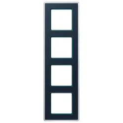 Jung Glasrahmen 4fach AV 584 GLM NB