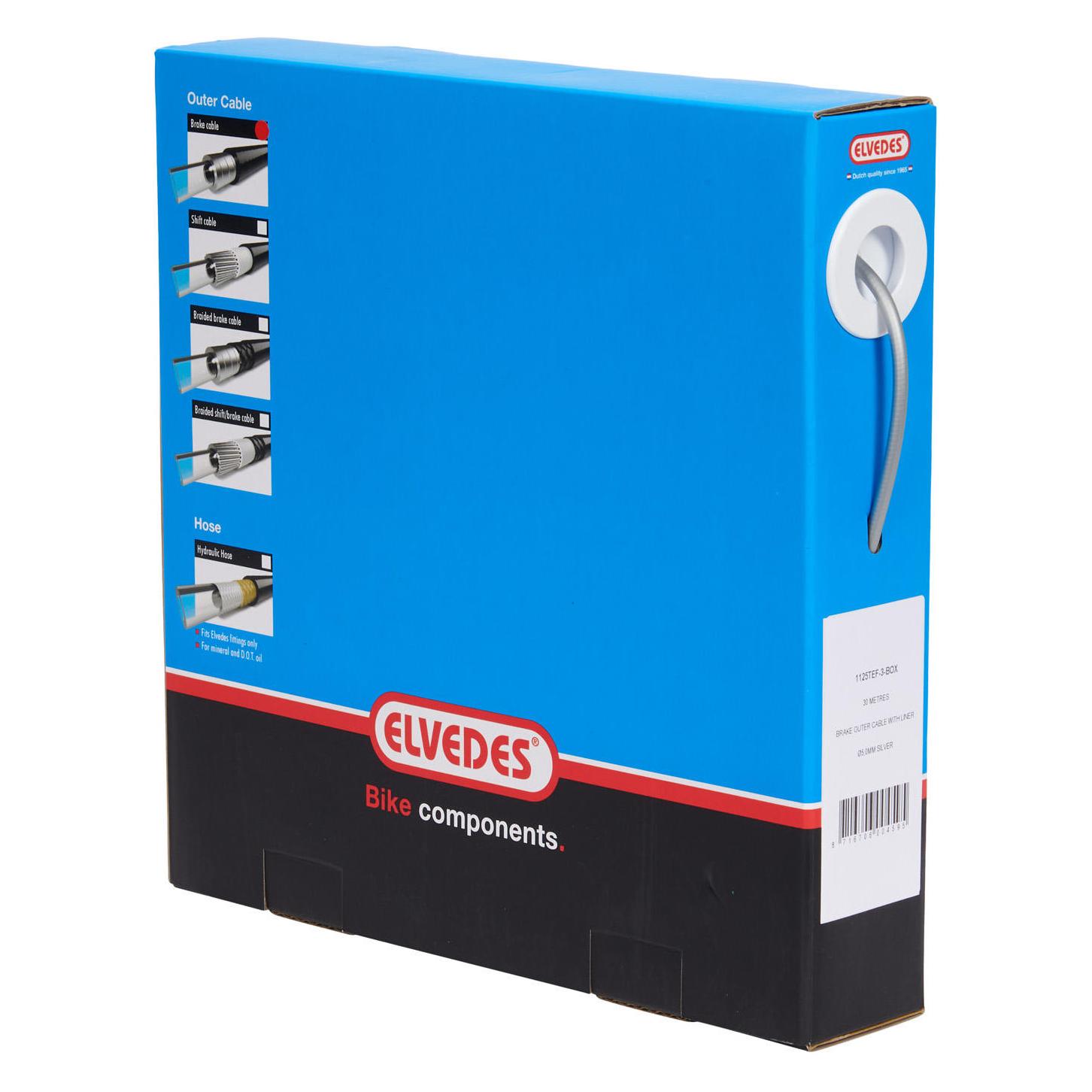 Elvedes buitenremkabel 5mm 30mtr teflon silver (1125TEF-3-BOX)