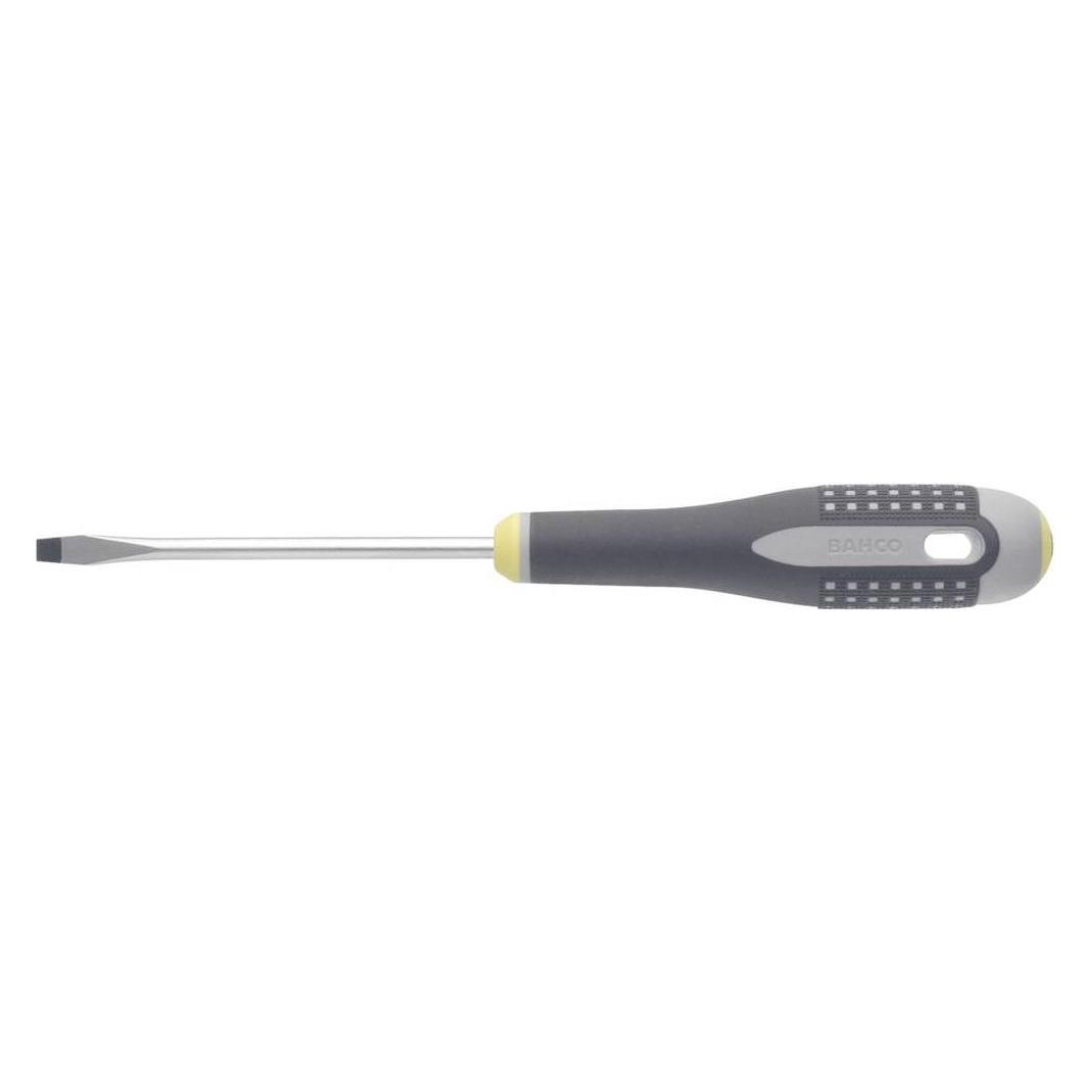 Bahco ERGO Schraubendreher für Schlitzschrauben mit 3-Komponenten-Griff, 1 mm × 5,5 mm × 100 mm (Schlitzschrauben) (BE-8150)