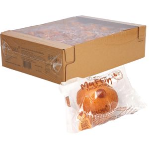 Hellma Kuchen Mini Muffins Traditionell, mit Zitronengeschmack, einzeln verpackt, je 35 g, 48 Stück
