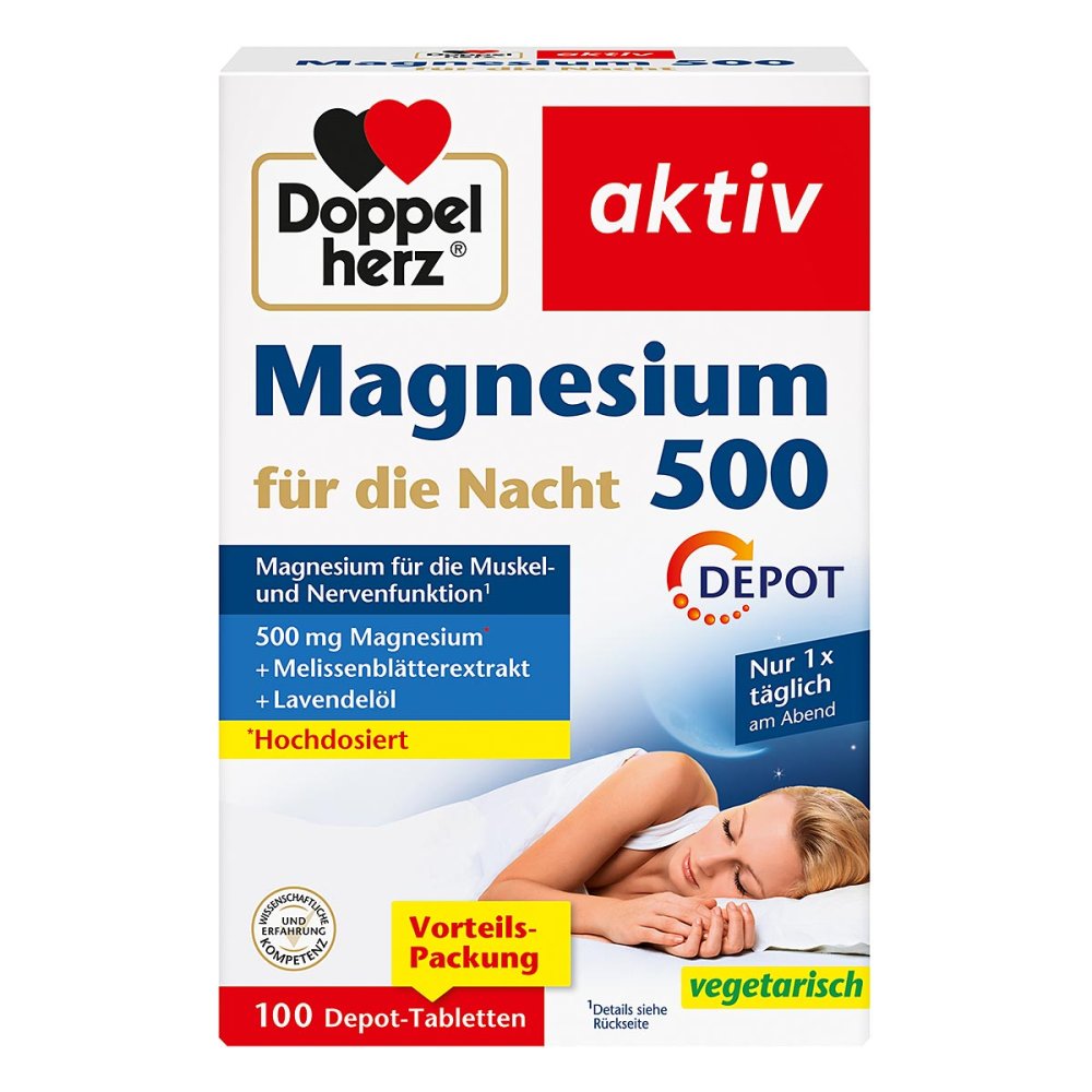 Queisser Pharma GmbH & Co. KG Doppelherz Magnesium 500 für die Nacht Tabletten 18110048