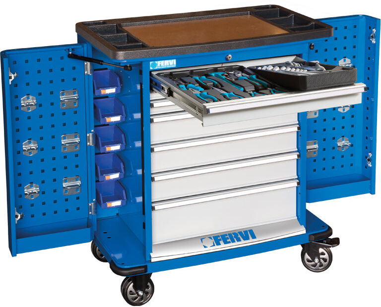 Fervi C980/CC01 Carrello completo di utensili