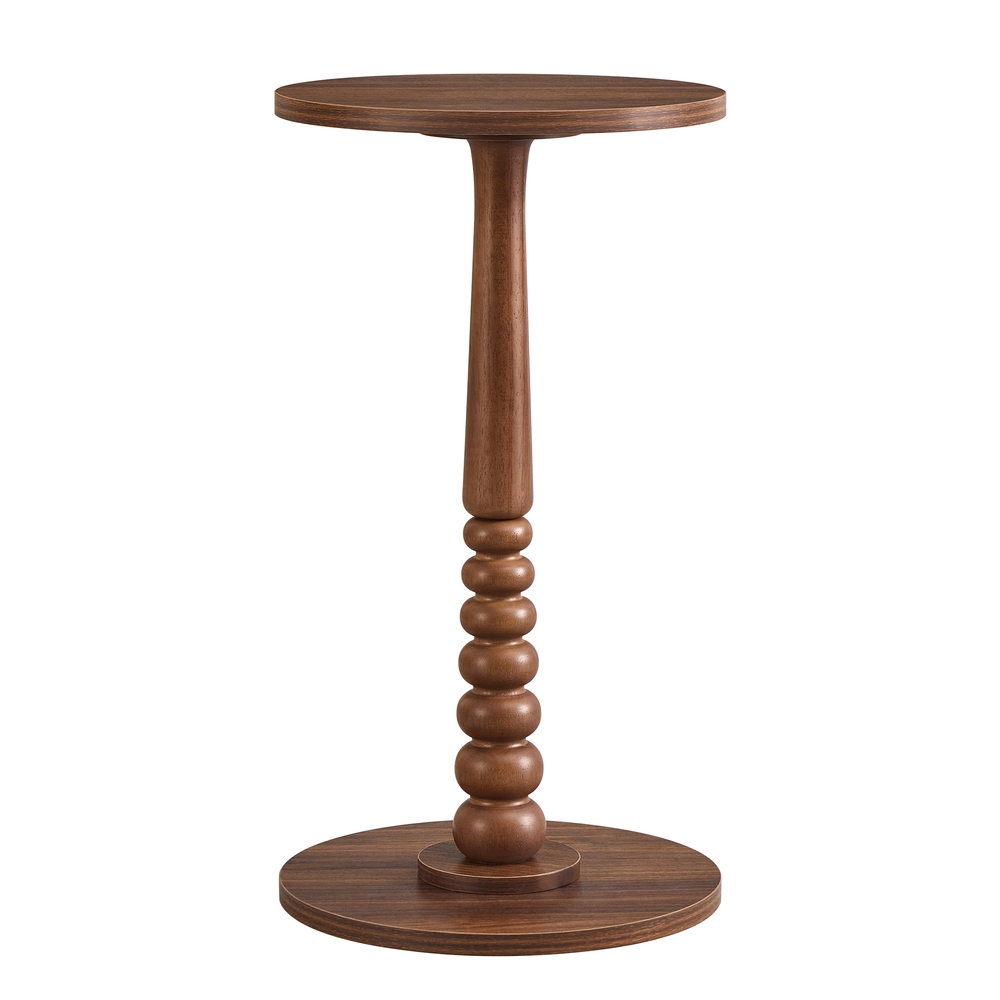 VASAGLE Mariel Kollektion - Runder Beistelltisch im Mid-Century Modern Stil kastanienwalnussfarben LET293KX01