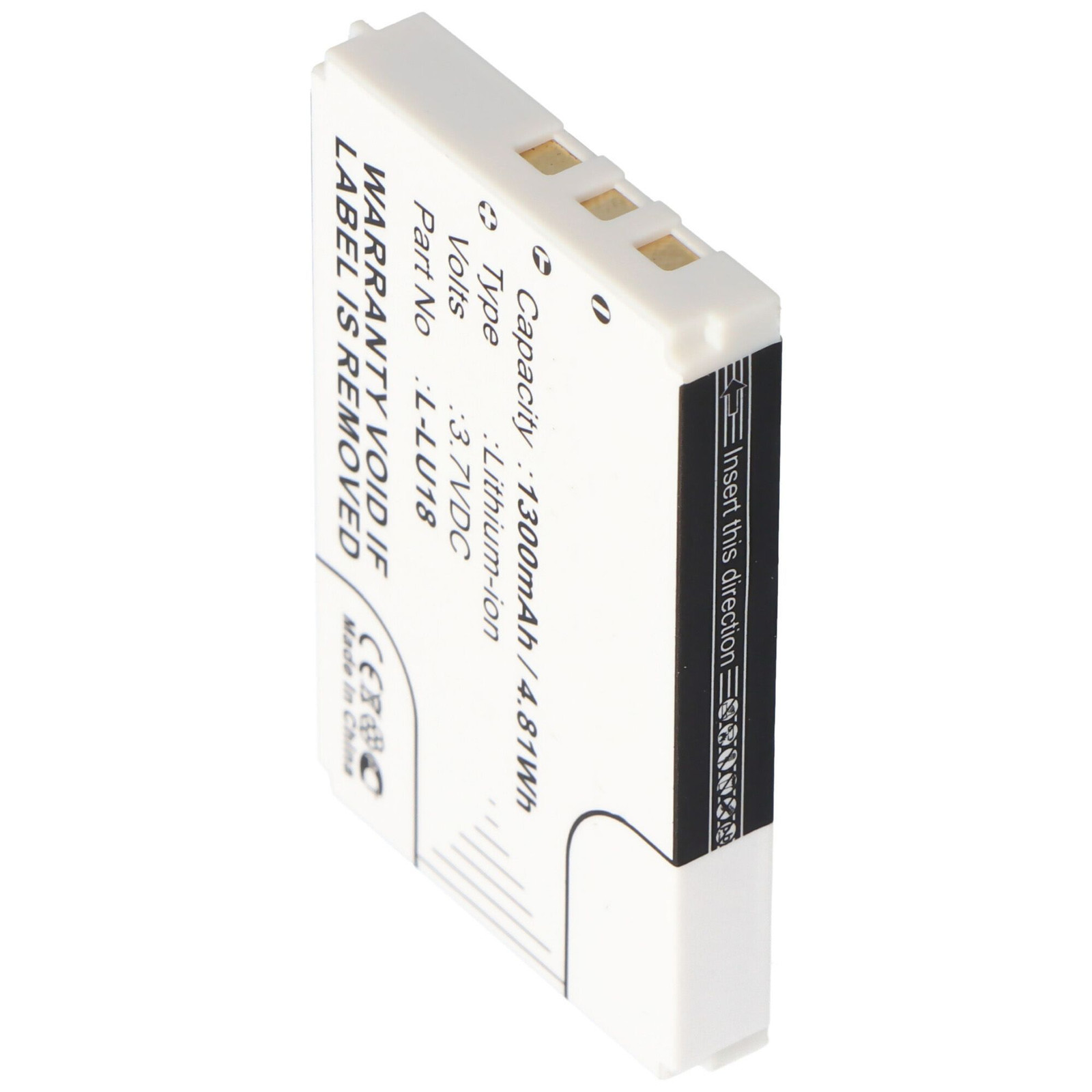 AccuCell Accu - Vervangende batterij voor Logitech Harmony 1000 1100 Squeezebox - Wit